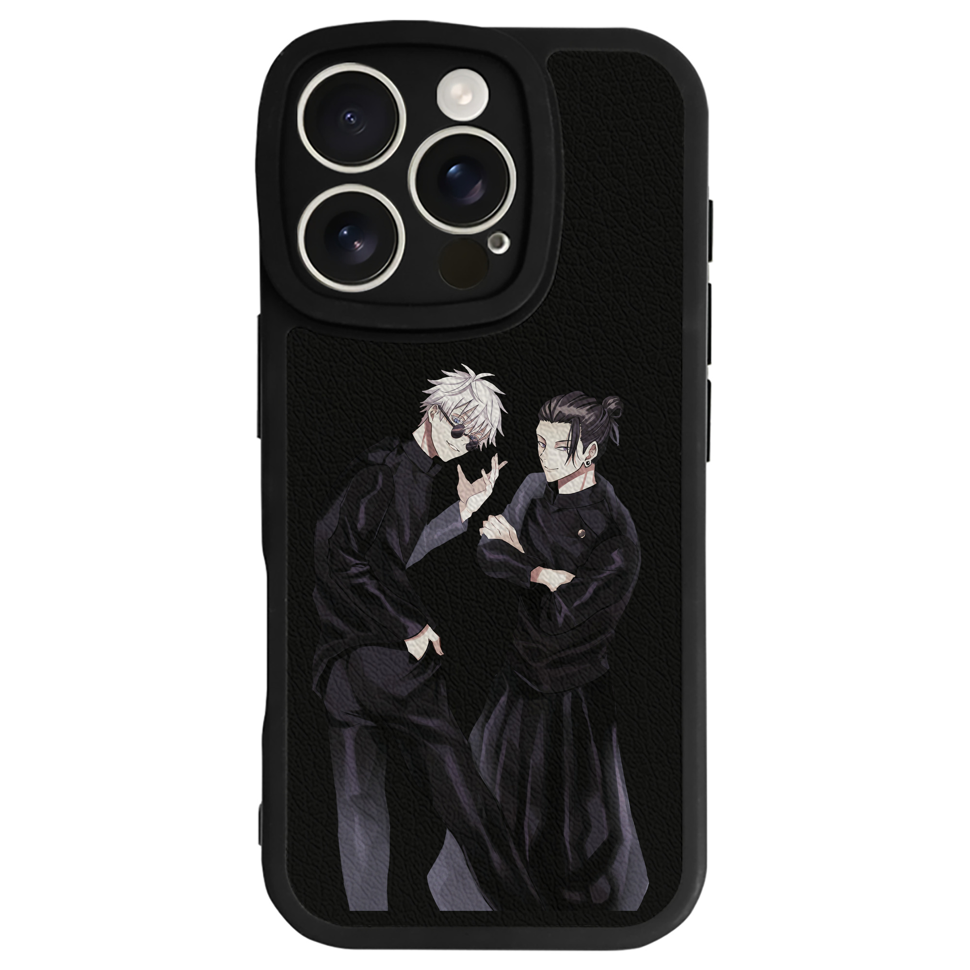 （画像用） 呪術廻戦 Jujutsu Kaisen 【iPhone 16シリーズ対応】シリコンスマホケース（レザー調） 材質：シリコン